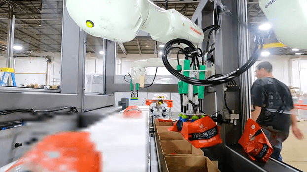 Vision Guided Box Packing Kawasaki RS007